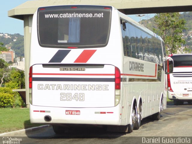 Auto Viação Catarinense 2848 na cidade de Florianópolis, Santa Catarina, Brasil, por Daniel Guardiola. ID da foto: 2276662.