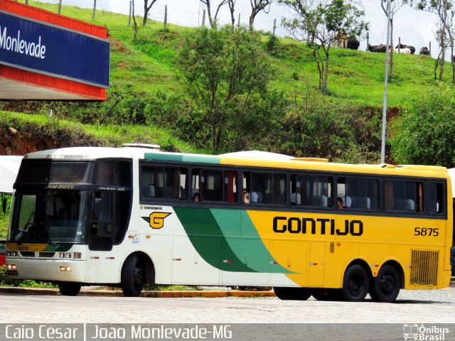 Empresa Gontijo de Transportes 5875 na cidade de João Monlevade, Minas Gerais, Brasil, por Caio César de Freitas Lopes. ID da foto: 2276115.