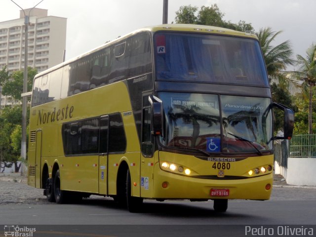 Viação Nordeste 4080 na cidade de Fortaleza, Ceará, Brasil, por Pedro Oliveira. Número da foto: #2275921.