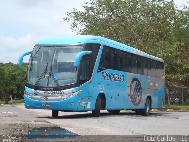 Auto Viação Progresso 6570 na cidade de Recife, Pernambuco, Brasil, por Luiz Carlos de Santana. Número da foto: #2276358.
