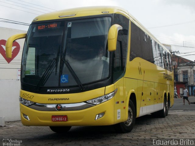 Viação Itapemirim 60547 na cidade de Belém, Pará, Brasil, por Eduardo  Brito. Número da foto: #2275647.