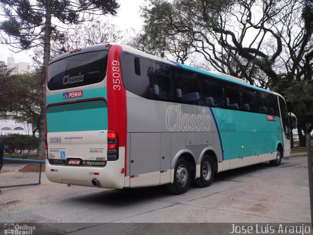 Empresa de Ônibus Nossa Senhora da Penha 35089 na cidade de Curitiba, Paraná, Brasil, por Jose Luis Araujo. Número da foto: #2276011.