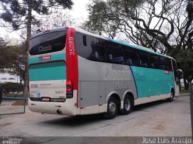 Empresa de Ônibus Nossa Senhora da Penha 35089 na cidade de Curitiba, Paraná, Brasil, por Jose Luis Araujo. ID da foto: 2276011.