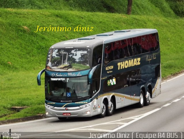 Transportes Thomaz 1201 na cidade de Aparecida, São Paulo, Brasil, por Jerônimo Diniz. Número da foto: #2276343.
