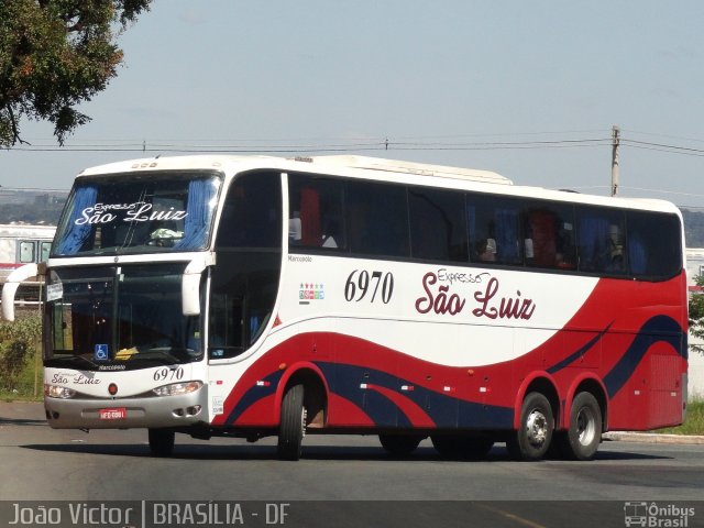 Expresso São Luiz 6970 na cidade de Brasília, Distrito Federal, Brasil, por João Victor. ID da foto: 2276270.