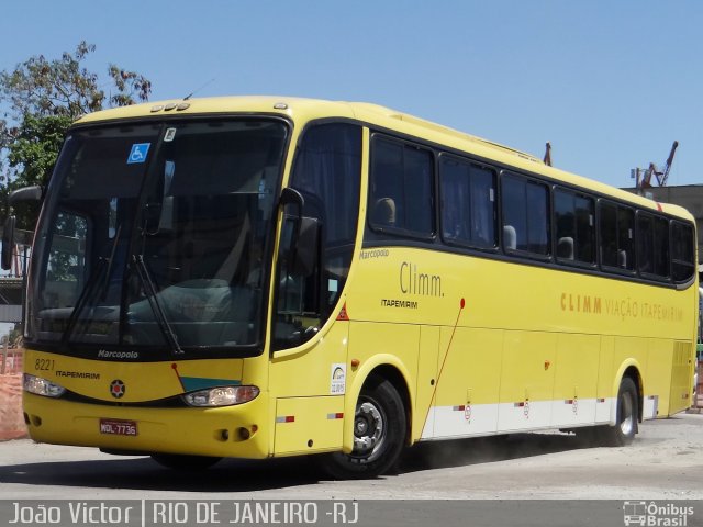 Viação Itapemirim 8221 na cidade de Rio de Janeiro, Rio de Janeiro, Brasil, por João Victor. ID da foto: 2315144.