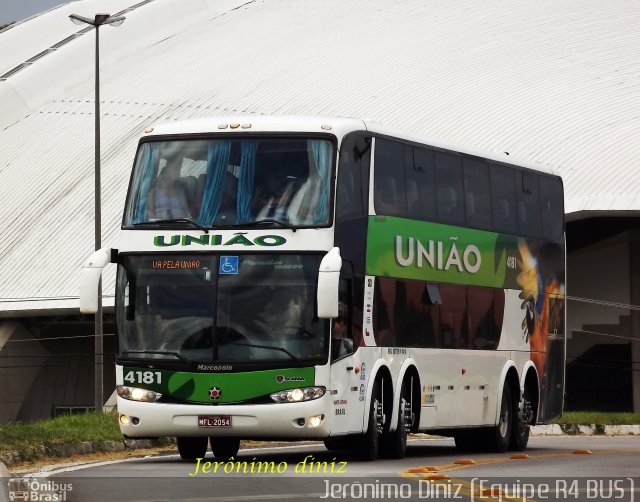 Empresa União de Transportes 4181 na cidade de Aparecida, São Paulo, Brasil, por Jerônimo Diniz. Número da foto: #2314977.