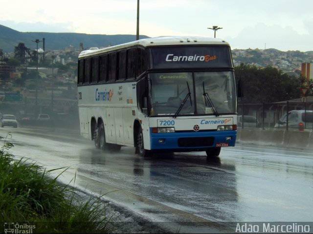 Carneiro Bus 7200 na cidade de Belo Horizonte, Minas Gerais, Brasil, por Adão Raimundo Marcelino. Número da foto: #2315920.