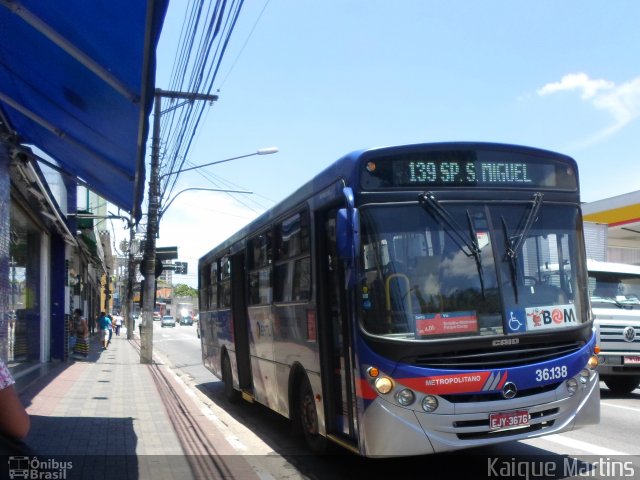 Vipol Transportes Rodoviários - TIPBUS - Transportes Intermunicipal 36.138 na cidade de São Paulo, São Paulo, Brasil, por Kaique Martins. ID da foto: 2315683.