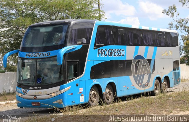 Auto Viação Progresso 6261 na cidade de Caruaru, Pernambuco, Brasil, por Alessandro de Bem Barros. ID da foto: 2314454.