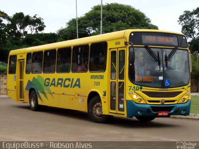 Viação Garcia 7409 na cidade de Maringá, Paraná, Brasil, por Robson Alves. Número da foto: #2318040.