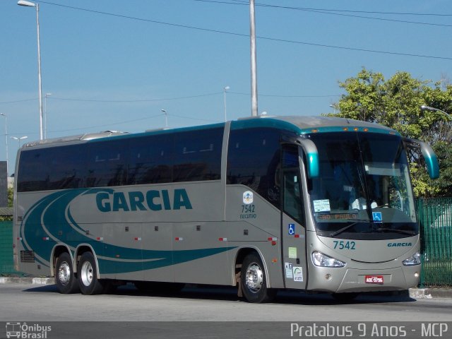 Viação Garcia 7542 na cidade de São Paulo, São Paulo, Brasil, por Cristiano Soares da Silva. Número da foto: #2317889.