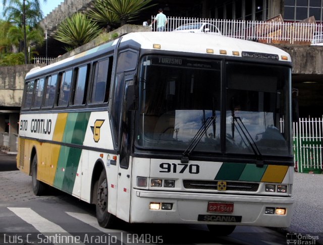 Empresa Gontijo de Transportes 9170 na cidade de Belo Horizonte, Minas Gerais, Brasil, por Luís Carlos Santinne Araújo. ID da foto: 2317997.