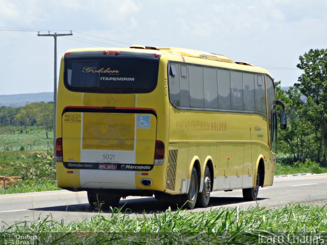 Viação Itapemirim 5021 na cidade de Vitória da Conquista, Bahia, Brasil, por Ícaro Chagas. Número da foto: #2317044.