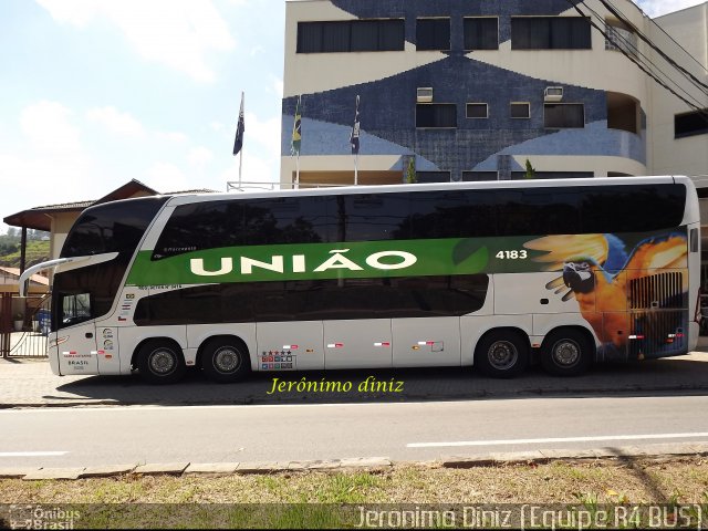 Empresa União de Transportes 4183 na cidade de Aparecida, São Paulo, Brasil, por Jerônimo Diniz. Número da foto: #2317067.