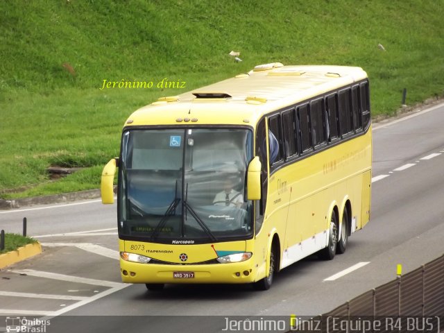 Viação Itapemirim 8073 na cidade de Aparecida, São Paulo, Brasil, por Jerônimo Diniz. ID da foto: 2317146.