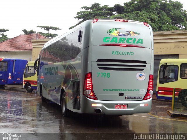 Viação Garcia 7198 na cidade de São José do Rio Preto, São Paulo, Brasil, por Gabriel Rodrigues. ID da foto: 2317757.