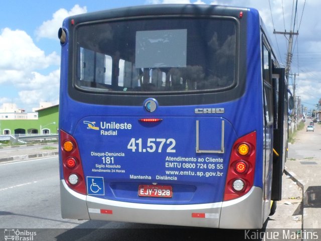 Radial Transporte Coletivo 41.572 na cidade de Itaquaquecetuba, São Paulo, Brasil, por Kaique Martins. ID da foto: 2318773.