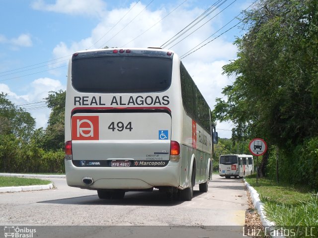 Real Alagoas de Viação 494 na cidade de Recife, Pernambuco, Brasil, por Luiz Carlos de Santana. ID da foto: 2319307.