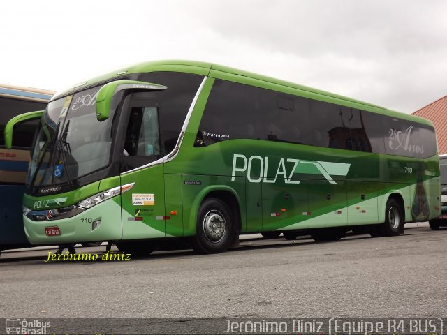 Polaztur Transporte e Turismo 710 na cidade de Aparecida, São Paulo, Brasil, por Jerônimo Diniz. Número da foto: #2319299.