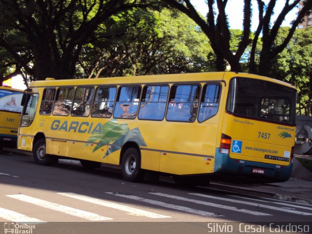Viação Garcia 7457 na cidade de Maringá, Paraná, Brasil, por Silvio  Cesar Cardoso. Número da foto: #2318886.