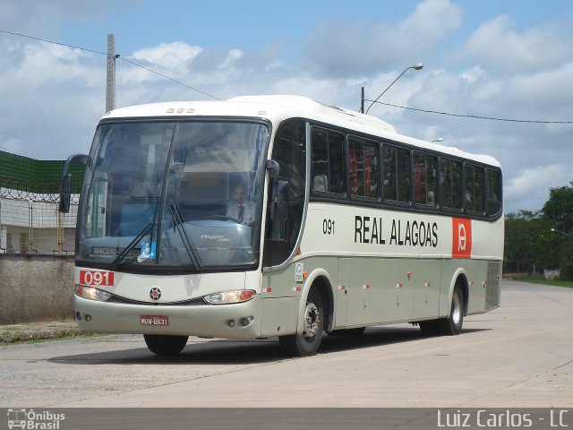 Real Alagoas de Viação 091 na cidade de Recife, Pernambuco, Brasil, por Luiz Carlos de Santana. Número da foto: #2319316.