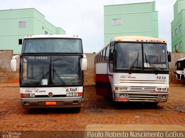 Expresso São Luiz 6360 na cidade de Rio Verde, Goiás, Brasil, por Paulo Roberto Sales do Nascimento. Número da foto: #2319274.