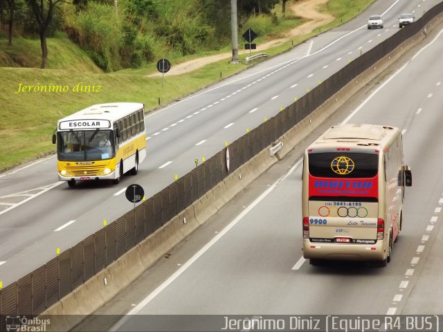 Biritur - Birigui Turismo 9900 na cidade de Aparecida, São Paulo, Brasil, por Jerônimo Diniz. Número da foto: #2321509.