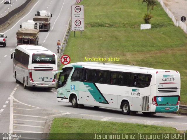 Santa Fé Transportes 071 na cidade de Aparecida, São Paulo, Brasil, por Jerônimo Diniz. Número da foto: #2321514.