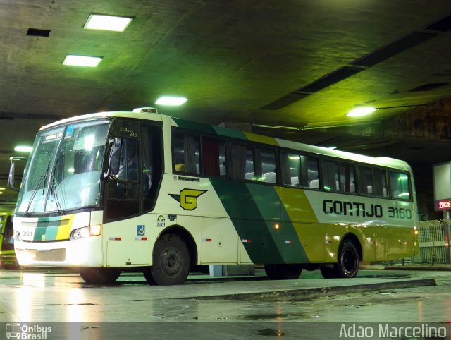 Empresa Gontijo de Transportes 3160 na cidade de Belo Horizonte, Minas Gerais, Brasil, por Adão Raimundo Marcelino. ID da foto: 2322002.