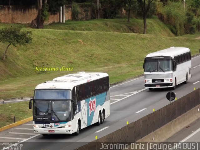 Auto Viação 1001 2308 na cidade de Aparecida, São Paulo, Brasil, por Jerônimo Diniz. Número da foto: #2321488.