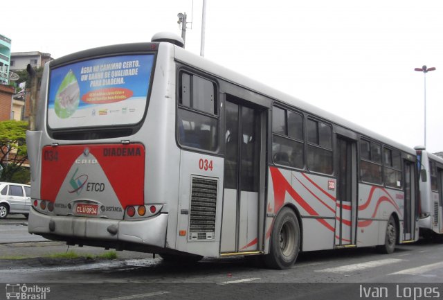 ETCD - Empresa de Transporte Coletivo de Diadema 034 na cidade de Diadema, São Paulo, Brasil, por Ivan da Silva Lopes. Número da foto: #2323163.