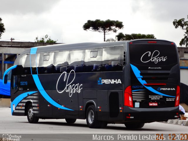 Empresa de Ônibus Nossa Senhora da Penha 52019 na cidade de Curitiba, Paraná, Brasil, por Marcos  Penido. ID da foto: 2324074.