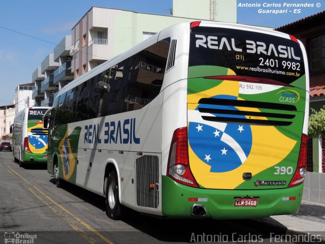 Real Brasil Turismo 390 na cidade de Guarapari, Espírito Santo, Brasil, por Antonio Carlos Fernandes. ID da foto: 2322976.