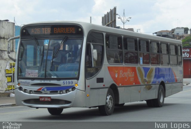 BBTT - Benfica Barueri Transporte e Turismo 5199 na cidade de Barueri, São Paulo, Brasil, por Ivan da Silva Lopes. Número da foto: #2323148.