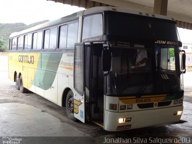 Empresa Gontijo de Transportes 15685 na cidade de Salgueiro, Pernambuco, Brasil, por Jonathan Silva. ID da foto: 2325569.