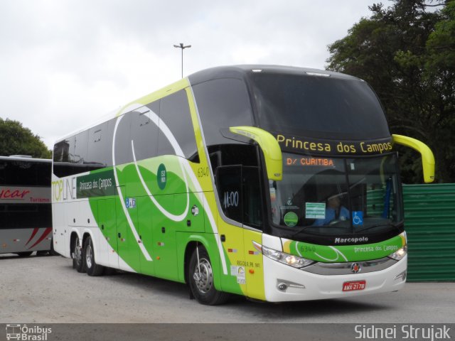 Expresso Princesa dos Campos 6340 na cidade de Curitiba, Paraná, Brasil, por Sidnei Machado Strujak. Número da foto: #2325358.