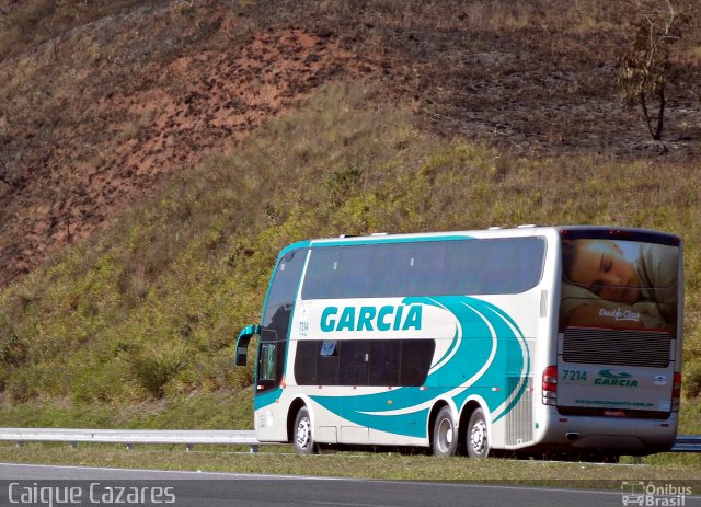 Viação Garcia 7214 na cidade de Araçariguama, São Paulo, Brasil, por Caique Cazares. Número da foto: #2324914.