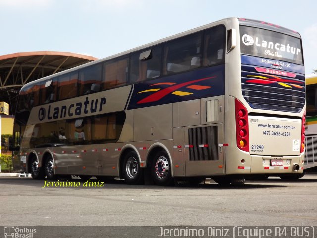 Lancatur Transporte e Turismo 21290 na cidade de Aparecida, São Paulo, Brasil, por Jerônimo Diniz. Número da foto: #2325232.