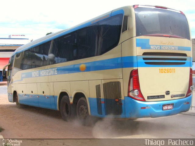 Viação Novo Horizonte 1026011 na cidade de Januária, Minas Gerais, Brasil, por Thiago  Pacheco. Número da foto: #2325769.