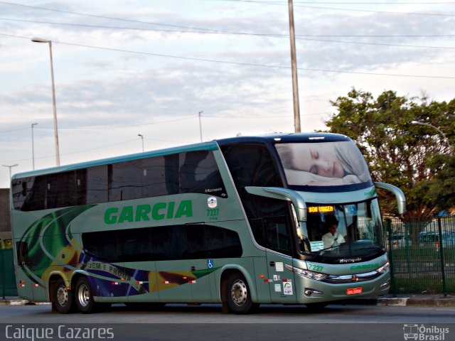 Viação Garcia 7227 na cidade de São Paulo, São Paulo, Brasil, por Caique Cazares. ID da foto: 2324926.