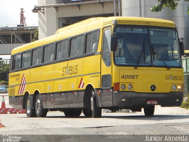 Viação Itapemirim 40087 na cidade de Rio de Janeiro, Rio de Janeiro, Brasil, por Junior Almeida. ID da foto: 2326820.