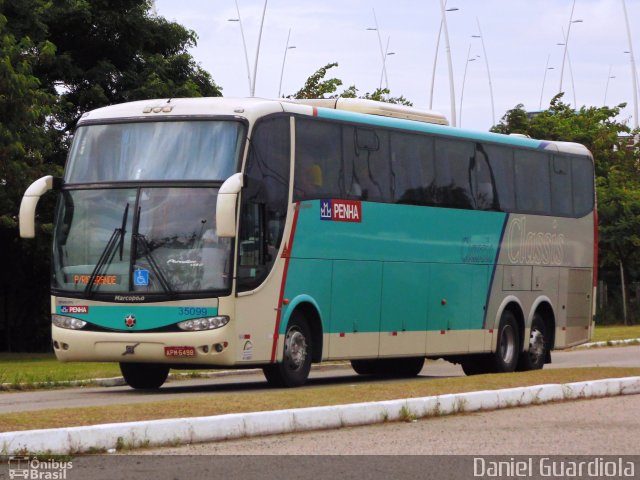 Empresa de Ônibus Nossa Senhora da Penha 35099 na cidade de Florianópolis, Santa Catarina, Brasil, por Daniel Guardiola. ID da foto: 2328181.