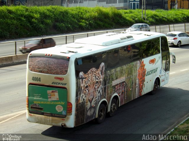 Eucatur - Empresa União Cascavel de Transportes e Turismo 4004 na cidade de Belo Horizonte, Minas Gerais, Brasil, por Adão Raimundo Marcelino. Número da foto: #2328557.