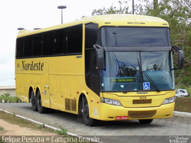 Viação Nordeste 9020 na cidade de Campina Grande, Paraíba, Brasil, por Felipe Pessoa de Albuquerque. Número da foto: #2327644.