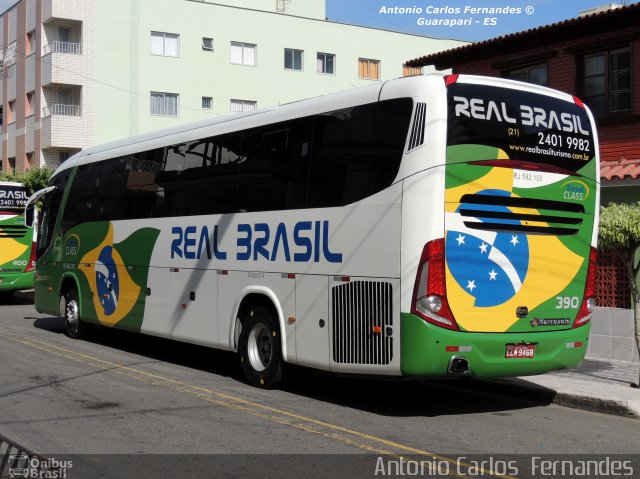 Real Brasil Turismo 390 na cidade de Guarapari, Espírito Santo, Brasil, por Antonio Carlos Fernandes. ID da foto: 2327967.