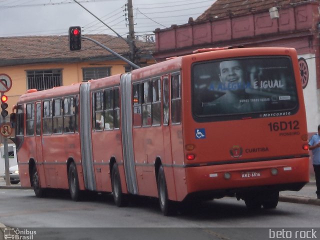Viação Tamandaré 16D12 na cidade de Curitiba, Paraná, Brasil, por Alberto Selinke. Número da foto: #2327395.