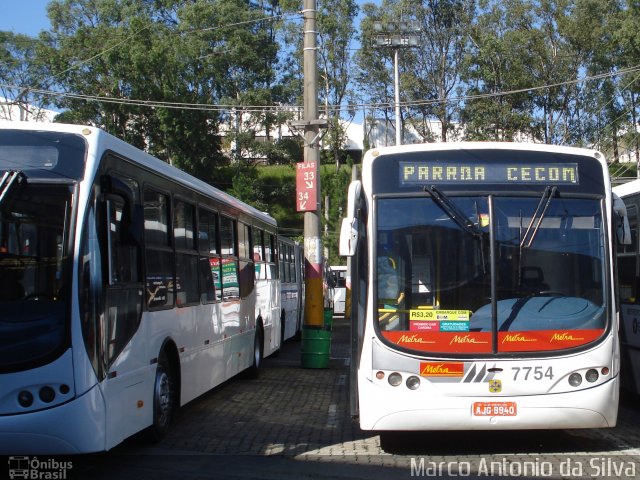 Metra - Sistema Metropolitano de Transporte 7754 na cidade de São Bernardo do Campo, São Paulo, Brasil, por Marco Antonio da Silva. Número da foto: #2327185.