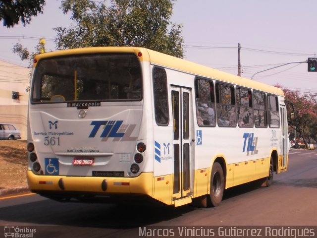 TIL Transportes Coletivos 561 na cidade de Londrina, Paraná, Brasil, por Marcos Vinicius Gutierrez Rodriguês. ID da foto: 2326808.