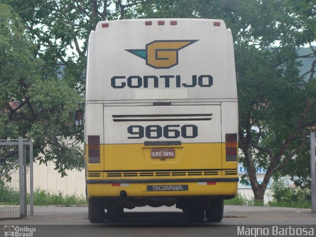 Empresa Gontijo de Transportes 9860 na cidade de Montes Claros, Minas Gerais, Brasil, por Magno dos Santos Barbosa. ID da foto: 2327733.